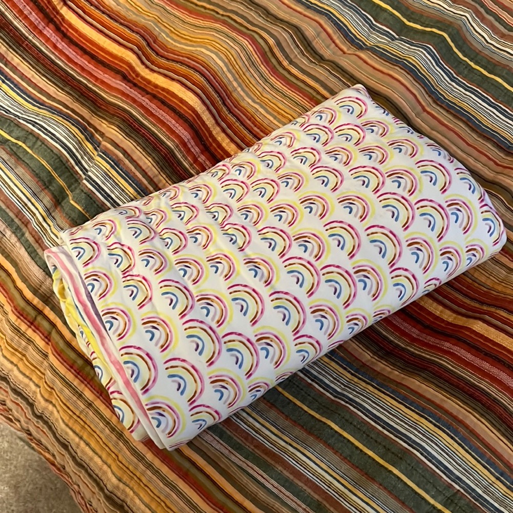 Little sleepies rainbow blanket